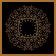 Vector round ornament N2