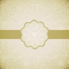 Ornamental round lace frame N12