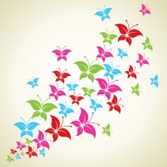 Colorful butterfly background N2