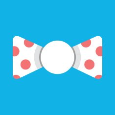 Vector Polka Dot Bow Tie N3