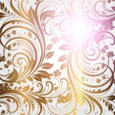 Floral Retro Background for Vintage Design N106