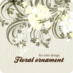 Floral Retro Background for Vintage Design N119