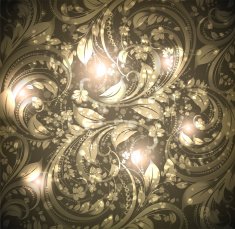 Floral Retro Background for Vintage Design N150
