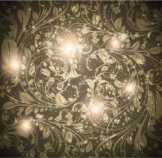 Floral Retro Background for Vintage Design N152