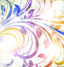 Floral Retro Background for Vintage Design N169