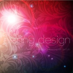 Floral Retro Background for Vintage Design N182