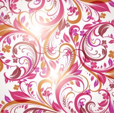 Floral Retro Background for Vintage Design N199
