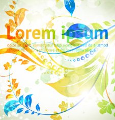 Floral Retro Background for Vintage Design N203