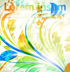Floral Retro Background for Vintage Design N204