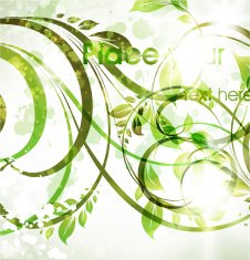Floral Retro Background for Vintage Design N217
