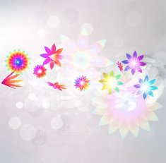 Floral Retro Background for Vintage Design N223