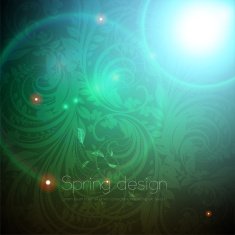 Floral Retro Background for Vintage Design N231