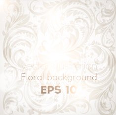 Floral Retro Background for Vintage Design N236