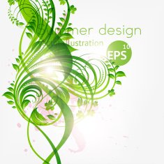 Floral Retro Background for Vintage Design N242