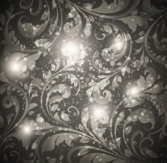 Floral Retro Background for Vintage Design N250