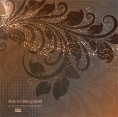 Floral Retro Background for Vintage Design N267