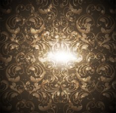 Floral Retro Background for Vintage Design N274