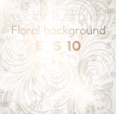 Floral Retro Background for Vintage Design N294