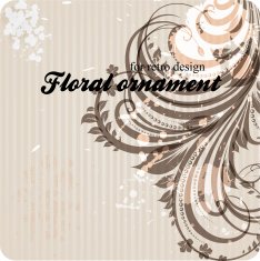 Floral Retro Background for Vintage Design N307
