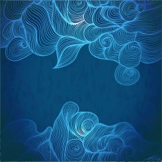 Abstract invitation card with wave N2
