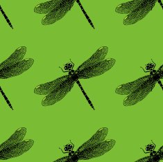 Dragonflies seamless pattern