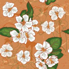 Apple flower pattern N2