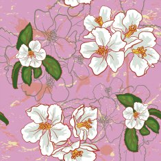 Apple flower pattern N3