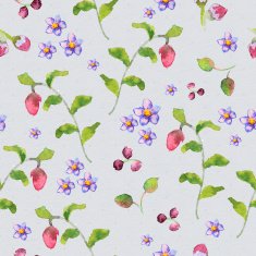 floral seamless texture of watercolor N7
