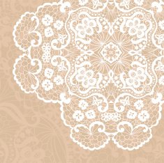 Elegant lacy doily N9