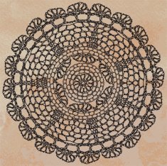 Elegant lacy doily N10