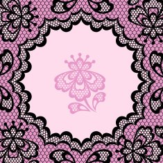 Vintage lace frame abstract ornament Vector texture N2