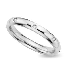 Ring With Diamonds Vector illustration