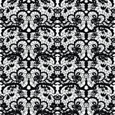 Lace vector fabric seamless pattern N25