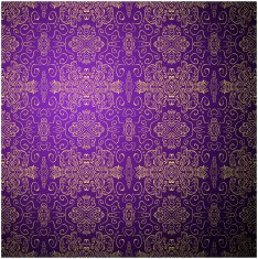 Antique pattern background Purple seamless wallpaper N2