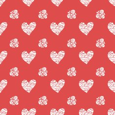 seamless pattern with hearts Valentines day background N16