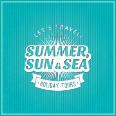Retro summer calligraphy design