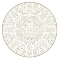 Ornamental round lace pattern like mandala 1