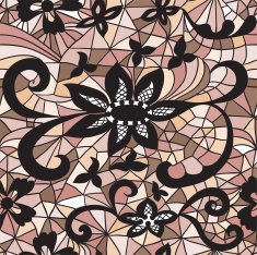 Mosaic vector seamless pattern N32