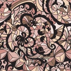 Mosaic vector seamless pattern N33
