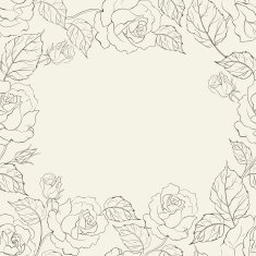 Sepia romantic frame
