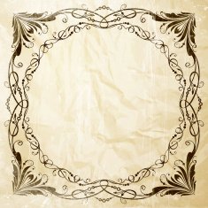 Ornate frame for invitations