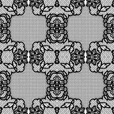 Lace background ornamental flowers Vector realistic texture