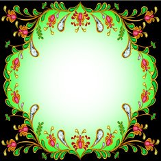 background frame with precious stones