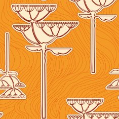 Vector background from flower branch
