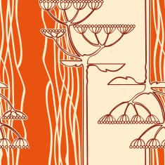 Vector background from flower branch N2