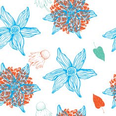 Flower seamless background N2