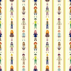 seamless girl pattern N2
