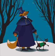 Fox and cat