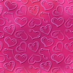 Seamless background Valentine hearts