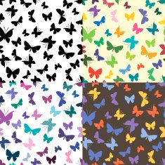 Seamless texture with butterflies N2